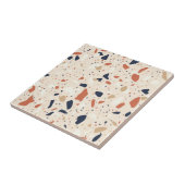 Roze Navy Terrazzo Effect Tegeltje (Zijkant)