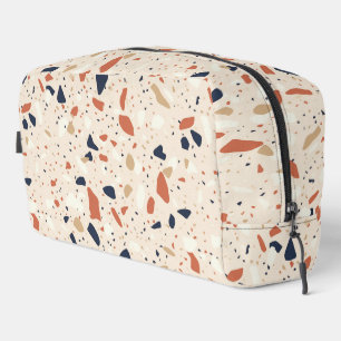 Roze Navy Terrazzo Effect Toilettasje