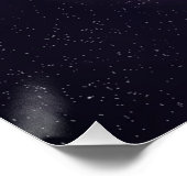 Roze nebula Galaxy Art Glansy Poster (Hoek)