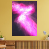 Roze nebula Galaxy Art Stretched Canvas Afdrukken (Insitu (Woonkamer))