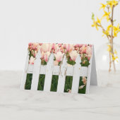 Roze Nederlandse Tulip Garden Kaart (Gele Bloem)