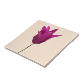  roze Nederlandse tulp bloemenboho schattig meisje Tegeltje (Zijkant)