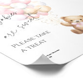 roze Neem een Treat Meisje Douche Barly wacht Them Poster (Hoek)