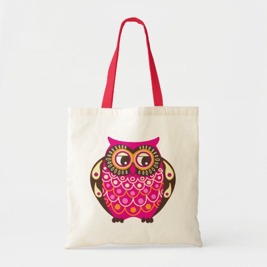 roze neerwaartse Canvas tassen (Voorkant)