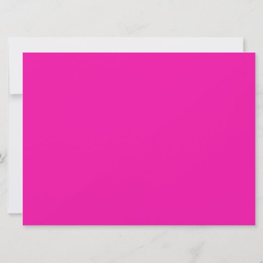 Roze Neon 11e verjaardag Kaart (Achterkant)