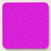 Roze neon bier onderzetter (Voorkant)