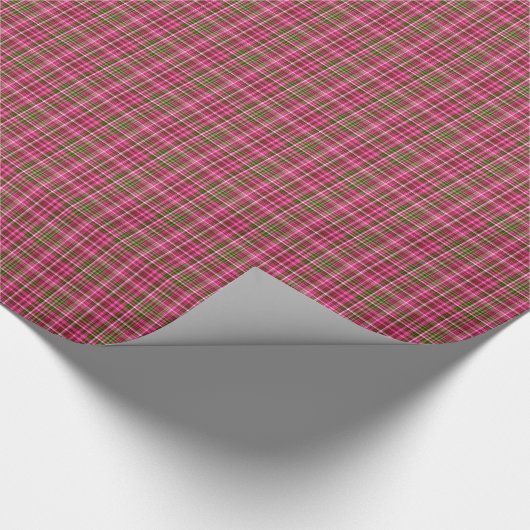 Roze-Neon-Brown-Coll-PLAID-04-GIFT WRAP PAPER Cadeaupapier (Hoek)