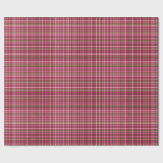 Roze-Neon-Brown-Coll-PLAID-04-GIFT WRAP PAPER Cadeaupapier (Vlak)