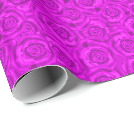 Roze neon cadeaupapier (Rol Hoek)