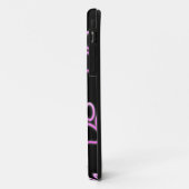 Roze Neon Dog Paw Print Case-Mate iPhone Case (Achterkant/links)