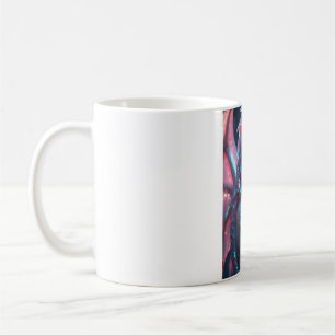 Roze Neon Drakenmeisjesmok - Fantasie Drakenschubb Koffiemok
