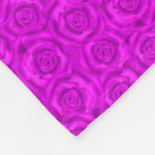 Roze neon fleece deken (Hoek)