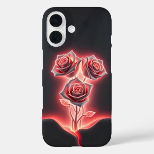 Roze Neon Floral Elegance Hoesje-Mate iPhone Case