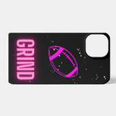 Roze Neon Football Telefoonhoes iPhone Hoesje (Achterkant horizontaal)