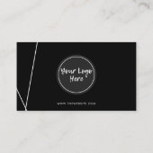 Roze neon Hartelijk dank voor Logo Media Invoegen Visitekaartje (Achterkant)