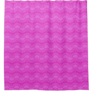 roze neon heldere geometrische patroon douchegordijn
