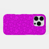 Roze neon iPhone hoesje (Achterkant horizontaal)