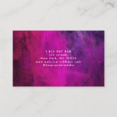 Roze Neon Lightbulb, elektricien Visitekaartje (Achterkant)