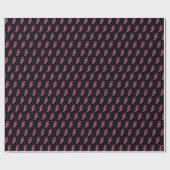 Roze Neon Lightning Bolt Patroon Cadeaupapier (Vlak)