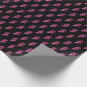 Roze Neon Lightning Bolt Patroon Cadeaupapier (Hoek)