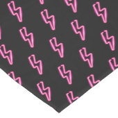 Roze Neon Lightning Bolt Patroon Medium Tafelloper (Hoek)