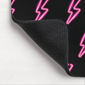 Roze Neon Lightning Bolt Patroon Muismat (Hoek)