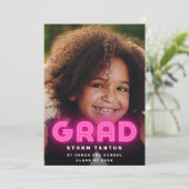 ROZE NEON LIGHTS AFSTUDEERDER Fotoschool Aankondiging (Staand voorkant)