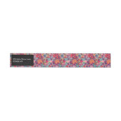 Roze neon Paisley-patroon Adreslabel Wikkel (Individueel)