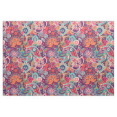 Roze neon Paisley-patroon Stof (Fat Quarter)