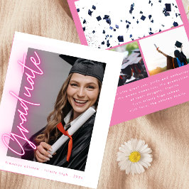 Roze Neon Photo High School Cheap Afstuderen