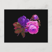  Roze Neon Rozen - Cadeaus Briefkaart (Voorkant)