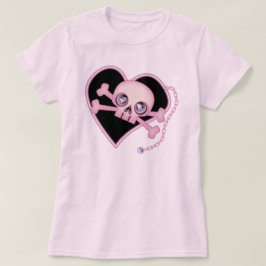 Roze Neon Skull T-shirt