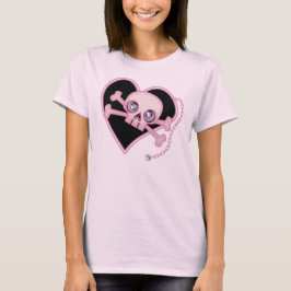 Roze Neon Skull T-shirt