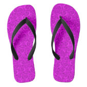 Roze neon teenslippers (Voetbed)