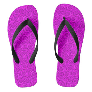 Roze neon teenslippers