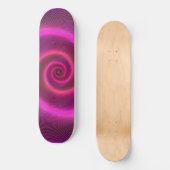 ROZE NEON WERVELEN MEISJES SKATEBOARD (Voorkant)