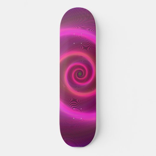 ROZE NEON WERVELEN MEISJES SKATEBOARD (Voorkant)
