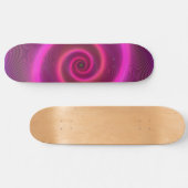ROZE NEON WERVELEN MEISJES SKATEBOARD (Horizontaal)