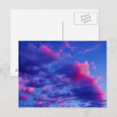 Roze Neon Zonsondergang Briefkaart (Voorkant / Achterkant)