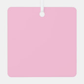 Roze neonatale geboortecijfers metalen ornament (Achterkant)