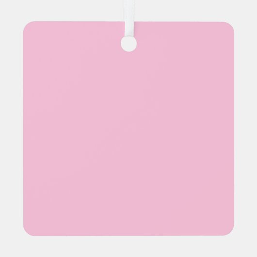 Roze neonatale geboortecijfers metalen ornament (Achterkant)