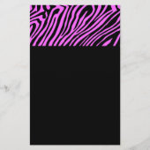 Roze neonkleurige zebrapatroon flyer (Voorkant)