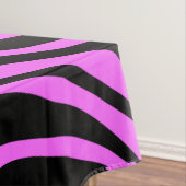 Roze neonkleurige zebrapatroon tafelkleed (Voorbeeld)