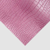 Roze Nep Alligator Dieren Bruiloftsfeest Tissuepapier (Detail)