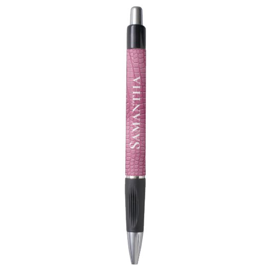 Roze Nep Alligator Dieren Bruiloftsshower Bruid Pen (Voorkant Verticaal)
