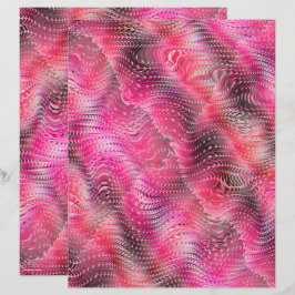 Roze nep slangenhuid scrapbookpapier 2-zijdige pag