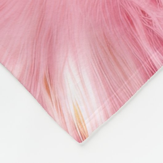 Roze nepbont fleece deken (Hoek)