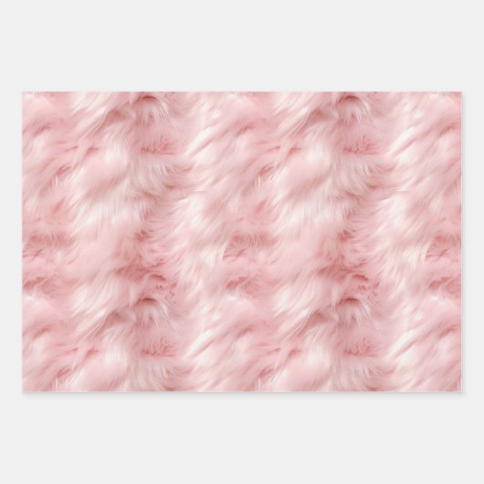 Roze nepbont inpakpapier vel (Voorkant 2)