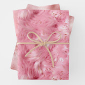 Roze nepbont inpakpapier vel (In situ)