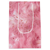 Roze nepbont medium cadeauzakje (Achterkant)